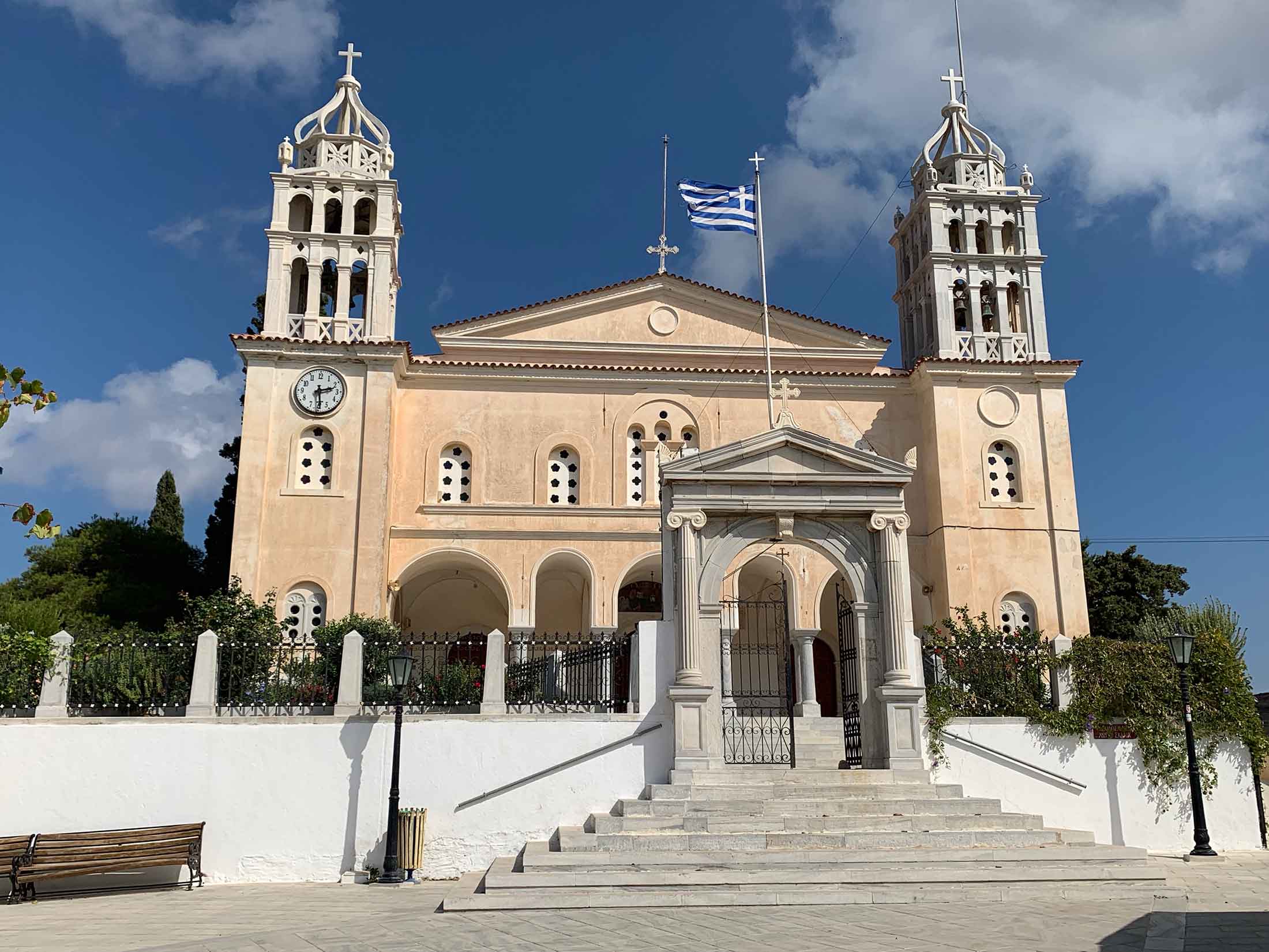 Agios Spyridon church Lefkes, Paros island
