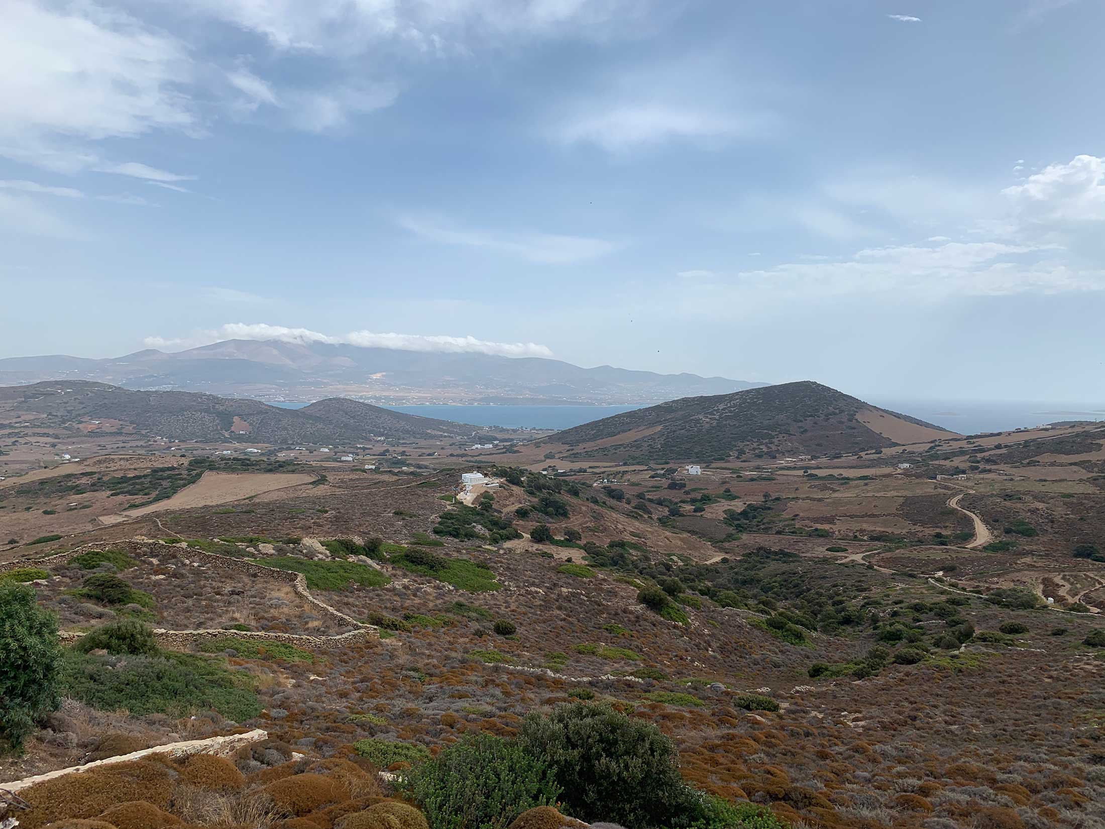 view from Kampos village, Antiparos