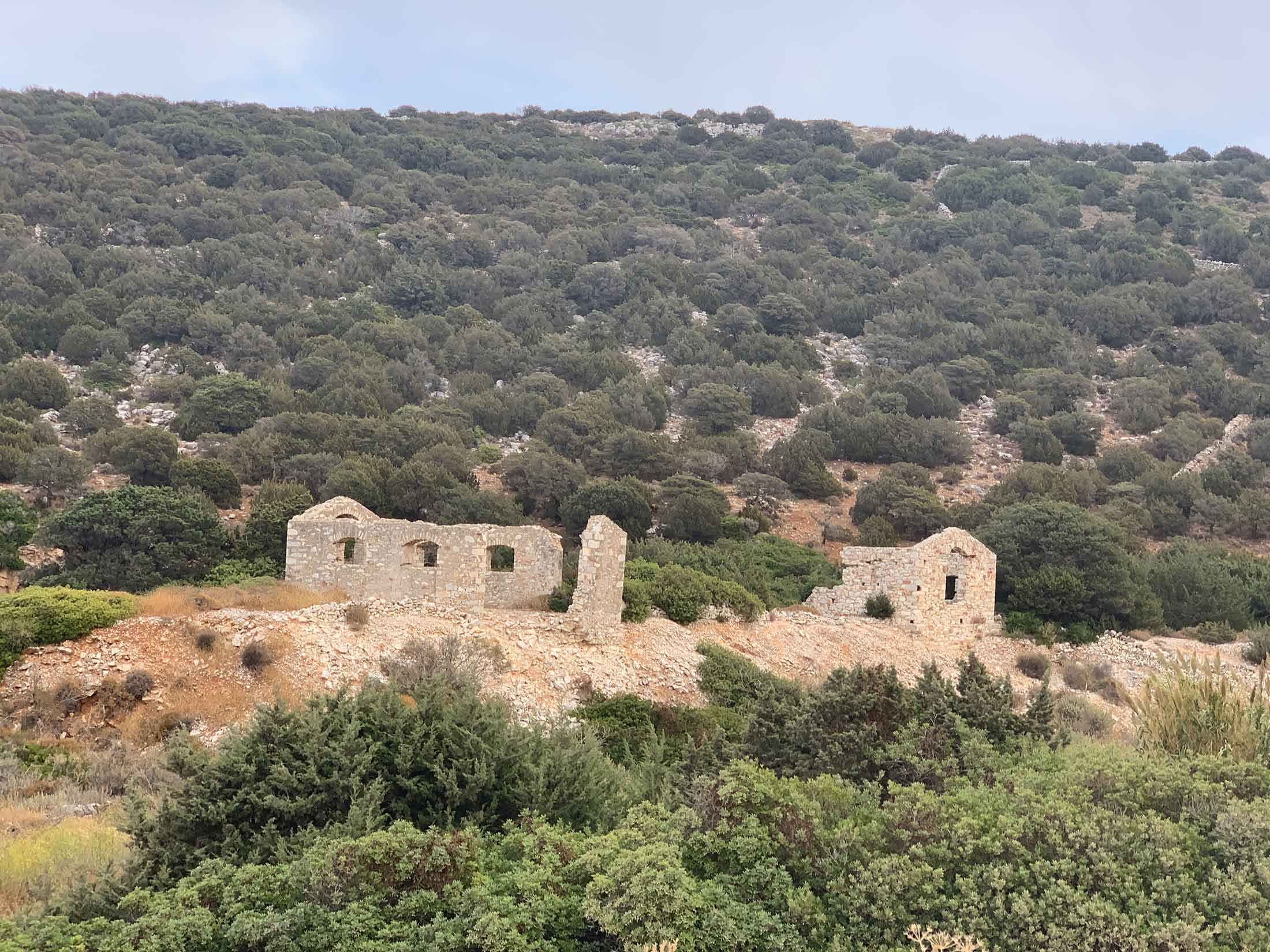 Marathi old Parian Marble quarry building ruin