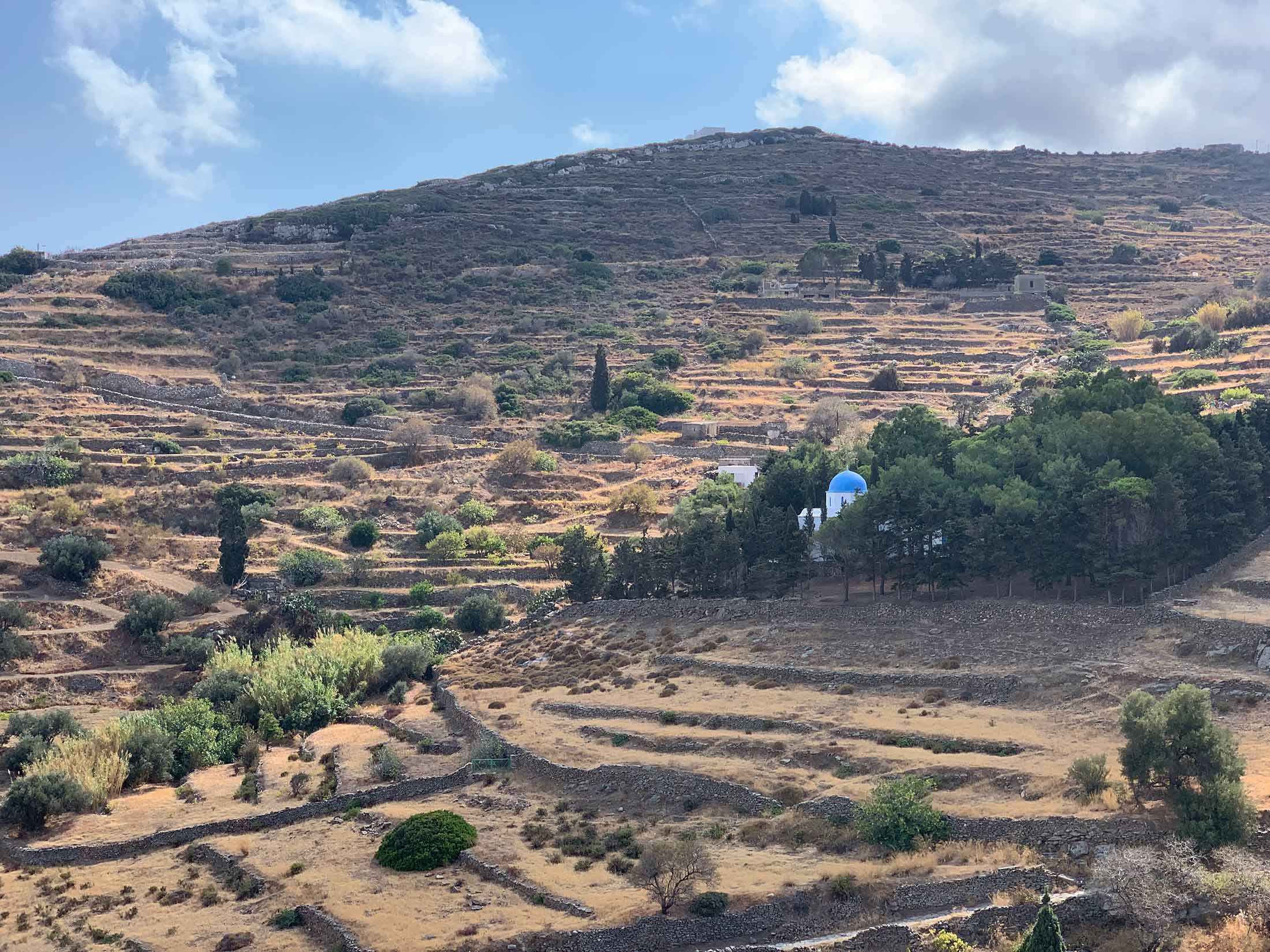 Byzantine road, Lefkes to Prodromos, Paros island