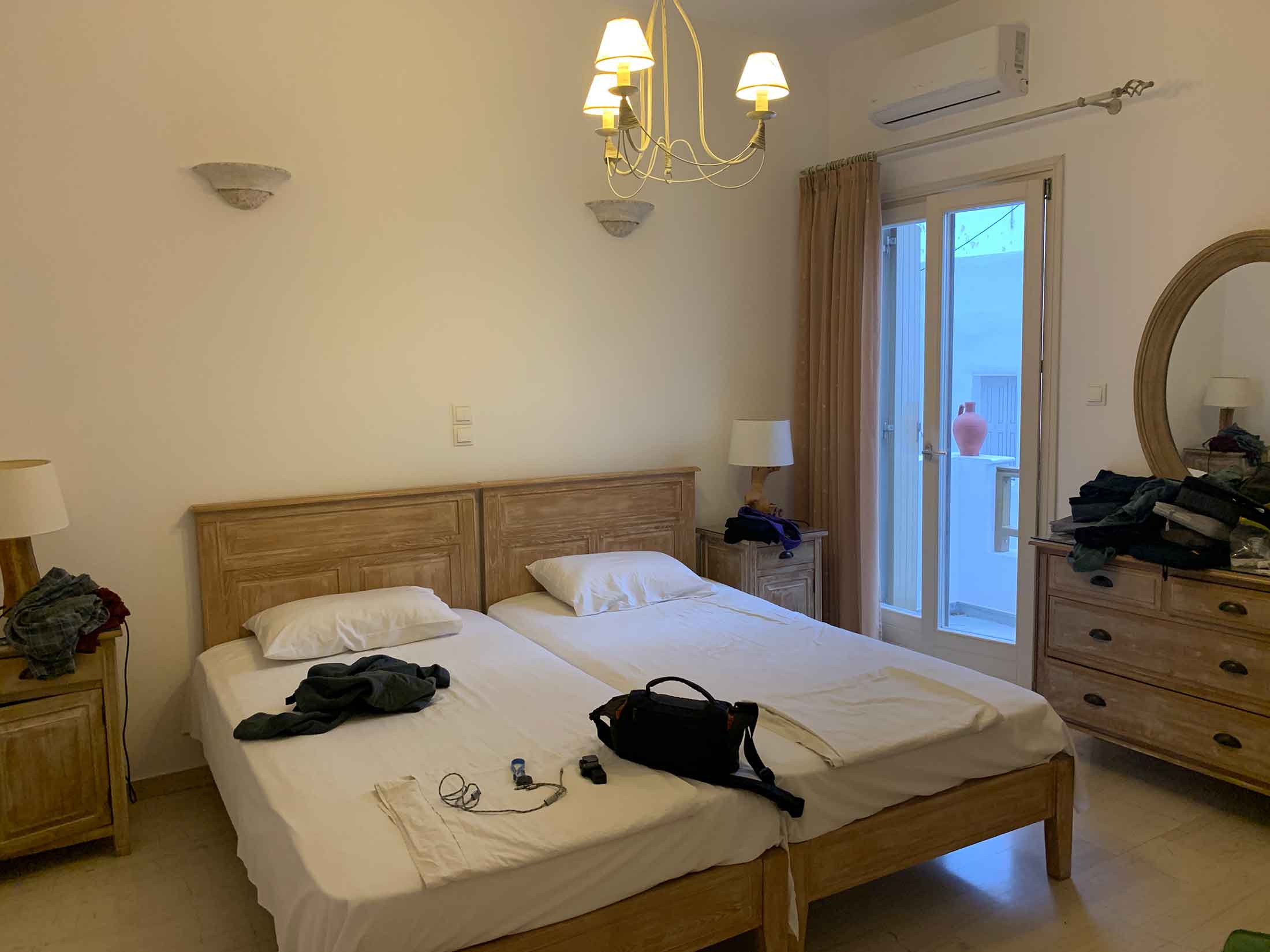 Bedroom at Anna's Pension Naousa, Paros