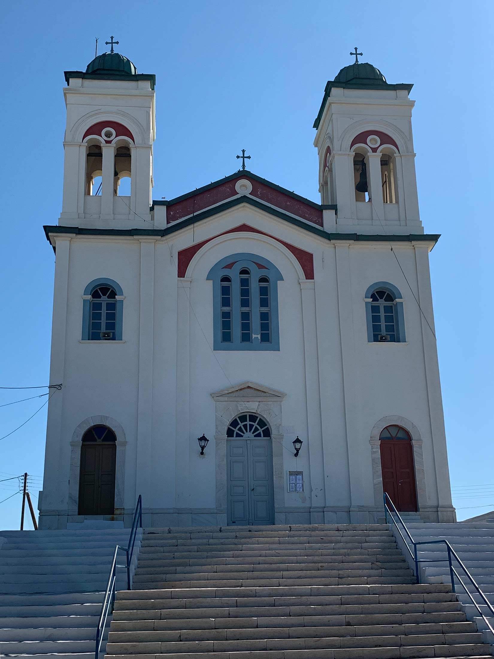 Kimisis Theotokou church Naousa, Paros island, Greece