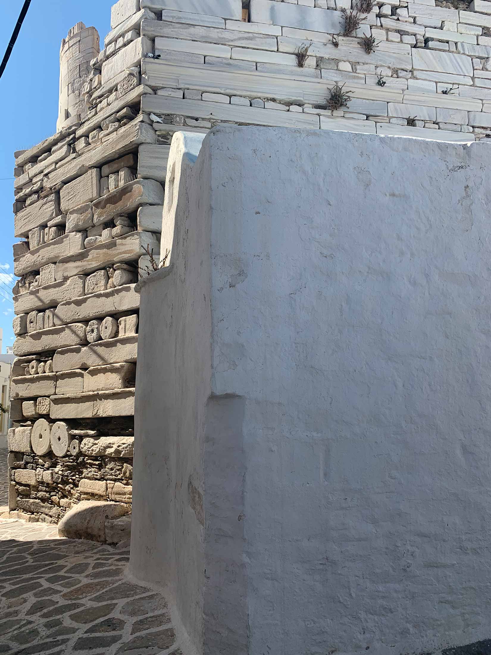 Parikia old town, old castle remains, Greece