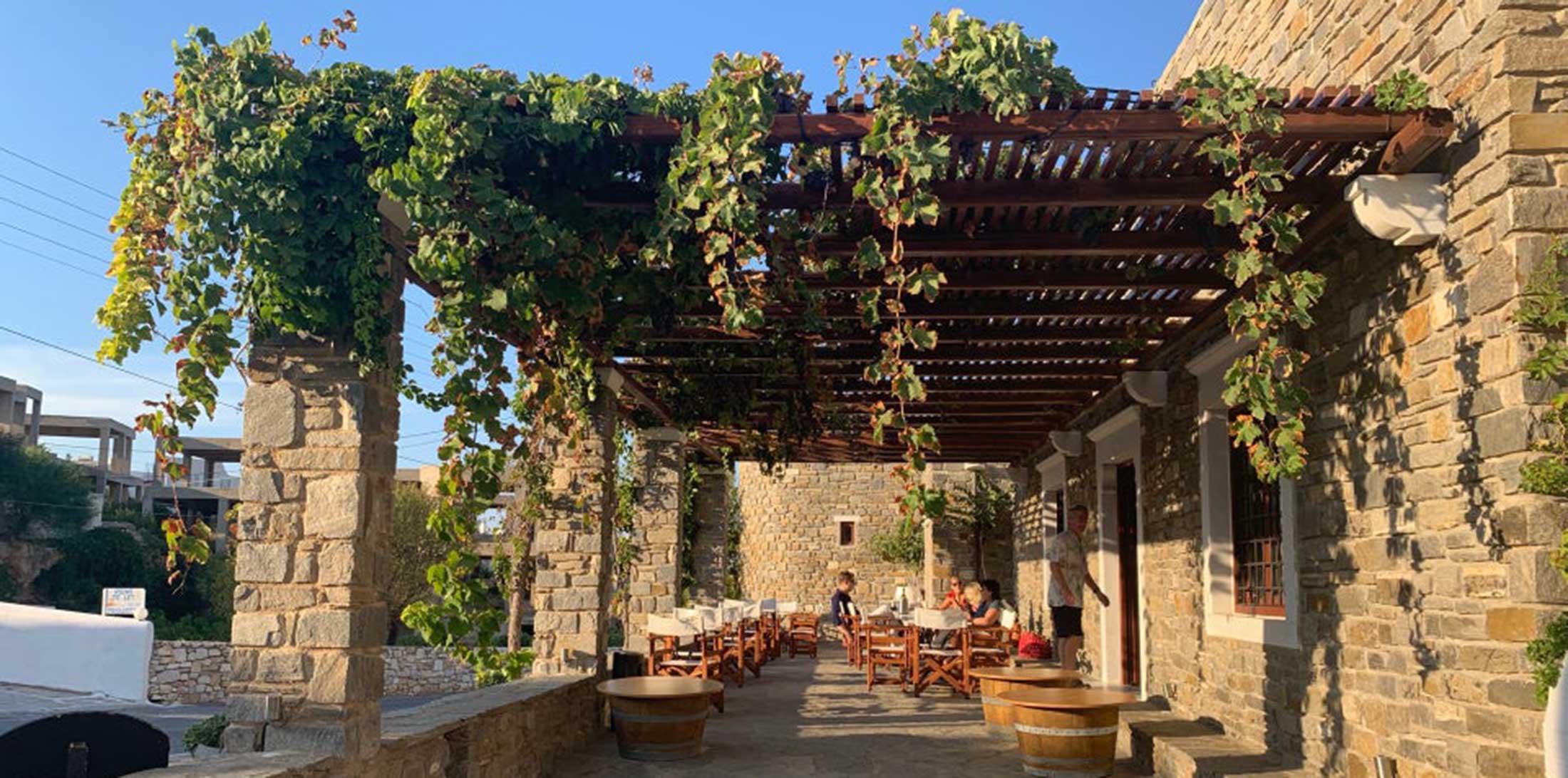 Moraitis winery naousa in Paros Island, Greece